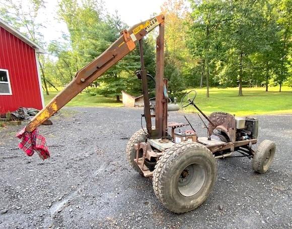 SP-3056 | SP-3056 Doodlebug Tractor with Hydraulic Pump Driven Crane Farm Equipment 5.jpg