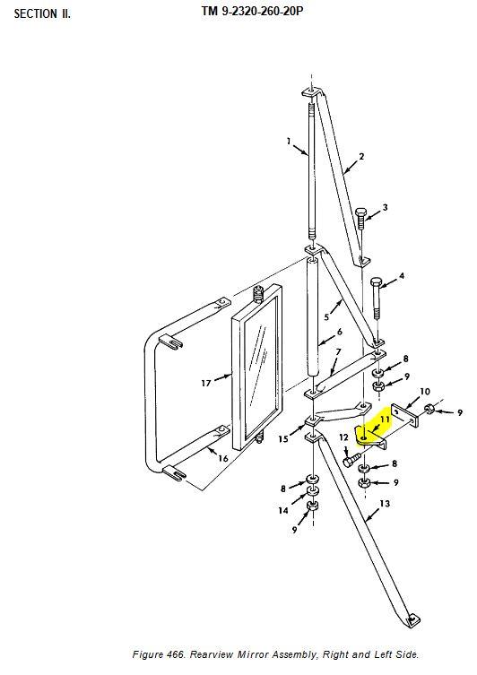 COM-3116 | Side View Mirror Assembly Mounting Bracket Dia1 (1).JPG