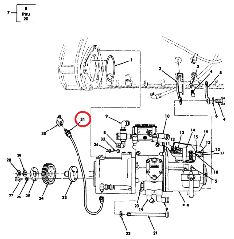 M35-795 | m35-795- Multifuel Inj. Pump Oil Line (1).png