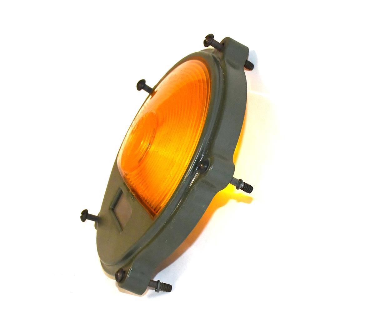 Turn Signal Lens Front Amber Plastic