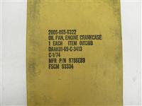 SP-1474 | 2805-00-865-6322 Engine Crankcase Oil Pan for Gasoline Engine Model 1A08. NOS (3).JPG