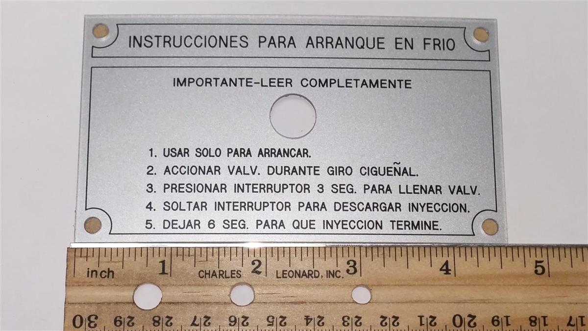 DT-357 | Instrucciones Para Arranque En Frio Decal 2.jpg