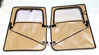 HM-593TAN | 2540-01-329-8072 Tan 2 Man Crew Soft Vinyl Door and Top Kit for HMMWV NOS (7).JPG