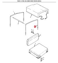 5T-1013 | 5T-1013  Front Wrecker Operator Station Soft Top Support Bow (5).jpg