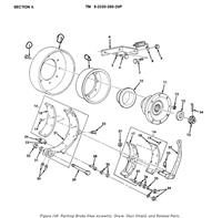 5T-1065 | 5T-1065  Parking Brake Drum With Deflector 5 Ton.JPG