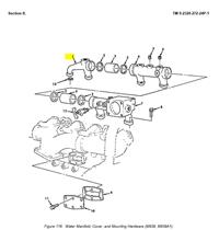 5T-2075 | 5T-2075 Rear Water Cooling Manifold Section for Cummins NHC250 Diesel Engine M809 M939  Dia  (1).JPG