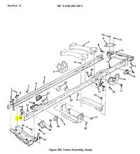 5T-2124 | 5T-2124 Dump Truck Frame Assembly Angle Bracket M817 Dia (1).JPG