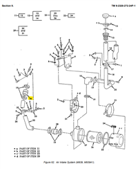 5T-2236 | 5T-2236 Hose Preformed Diameter 5 in. M809 M939 M939A1 diagram.png