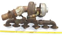 5T-2360 | 5T-2360  Exhaust Manifold with Turbocharger Mack Truck 673 M54A1 (5).JPG