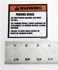 COM-5263 | 7690-01-495-6956 Parking Brake Sticker (Large).JPG