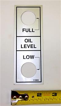 DT-427 | 9905-01-087-3581 Hydraulic Tank Fluid Level Indicator Plate for M916 and M920 NOS (1).JPG