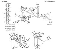 9M-1026 | 9M-1026  Spare Tire Extensin Tube Mounting Bracket M939.JPG