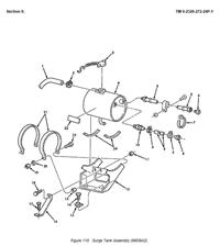 9M-1824 | 9M-1824 Radiator Overflow Surge Tank with Mounting Bracket M939A2 (2).JPG