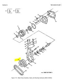 9M-1826 | 9M-1826 Water Pump Pulley Cummins Small Cam NHC250.JPG