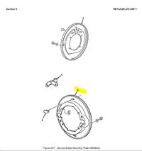 9M-1860 | 9M-1860 Service Brake Brake Disc Shield M939A2 Dia 1.JPG