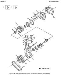 9M-1881 | 9M-1881  Fan Support Bracket For Cummins NHC 250 M939A1 (1).JPG