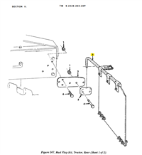 9M-1944 | 9M-1944 Mud Flap Vehicular Splash Guard M939 Series Diagram.png