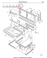 COM-5736 | Windshield Mounting Bracket Hinge Common Application