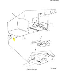 COM-5714 | COM-5714 Right Side Front Driver Cushion Seat Bracket Angle M35 M809 M939A1 M939A2 Dia 1.JPG