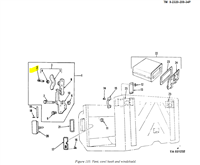 COM-5755 | COM-5755 Plain Stud Windshield Hinge Handle M35A2 M809 M939A1 M939A2 Dia (1).JPG