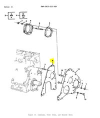 COM-5796 | COM-5796  Crankcase Front Plate Gasket Multifuel Diesel Engine LDS LDT M35 (1).JPG