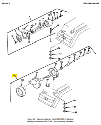 COM-5982 | COM-5982  Blackout Headlight 24 Volt Drive Light Metal Housing Common Application (1).png