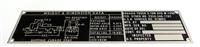DT-204 | DT-204 M-139D Chassis Truck Weight and Dimension Data Tag NOS (1).JPG