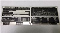 DT-217 | DT-217 M103A4C Chassis Trailer Weight and Dimension Data Tag NOS (1).jpg
