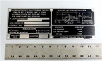 DT-430 | DT-430 M673 2 Wheel Trailer Mounted 30KW Gas Turbine Engine Data Plate NOS (2).JPG