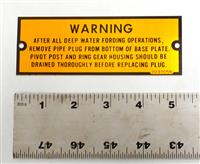 DT-432 | DT-432 M819 Wrecker Control Warning  Data Plate NOS.JPG