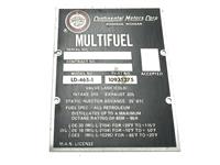 DT-440 | DT-440  Continental Engine Multifuel Engine Plate 4x5 Black.jpg
