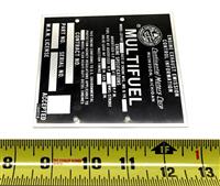 DT-443 | DT-443  Multifuel Engine Exhaust Emission Plate 4x4.5 Black  (4)(NOS).jpg