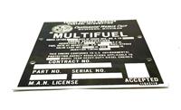 DT-443 | DT-443  Multifuel Engine Exhaust Emission Plate 4x4.5 Black (2)NOS).jpg