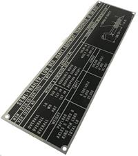 DT-466 | DT-466  Heavy Equipment Transporter Trailer Weight and Dimension Data Plate (2).jpg