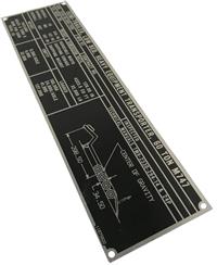 DT-466 | DT-466  Heavy Equipment Transporter Trailer Weight and Dimension Data Plate (3).jpg