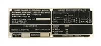 DT-487 | DT-487 M492A1 Chassis Trailer Weight and Dimension Data Plate (1).jpg