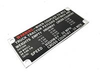 DT-491 | DT-491 Semi Truck Trailer Payload Data Plate (4).jpg