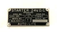 DT-506 | DT-506 24V Starter Assembly Data Plate (1).jpg
