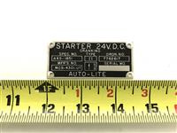DT-506 | DT-506 24V Starter Assembly Data Plate (2).jpg