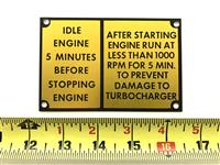 DT-514 | DT-514 Turbo Charger Warning Data Plate (5).jpg