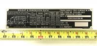 DT-522 | DT-522 M54A1C Cargo Truck Weight and Dimension Data Plate (2).jpg