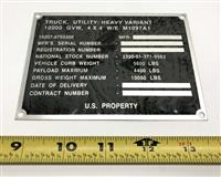 DT-561 | DT-561 M1097A1 HMMWV Identification Plate (2).JPG