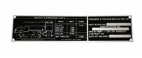 DT-569 | DT-569  M942A2 WOW 5 Ton 6x6 Weight and Dimension Data Plate (2).JPG