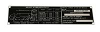 DT-576 | DT-576  M923A2 WOW Cargo Truck 5 Ton 6x6 Weight and Dimension Data Plate (1).JPG