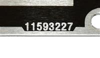 DT-581 | DT-581  Data Plate Tag M291A2 without Winch Van Truck 5 Ton 6x6 Weight and Dimension Plate (1).JPG
