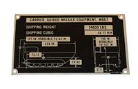 DT-586 | DT-586  Data Plate Tag M667 Carrier Guided Missile Equipment Plate (2).JPG