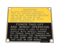 DT-588 | DT-588  Data Plate Tag M35A2 PTO and Winch Operation Plate (1).JPG