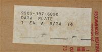 DT-598 | DT-598  Data Plate Tag M811 without Winch Chassis 5 Ton 6x6 Weight and Dimension Plate (4).JPG