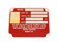 DT-632 | DT-632  Data Plate Tag General Motors Allison Generic Data Tag (1).JPG
