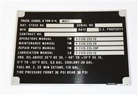 DT-670 | DT-670  Data Plate Tag M877 Cargo Truck 8 Ton 4x4 Information (2).JPG